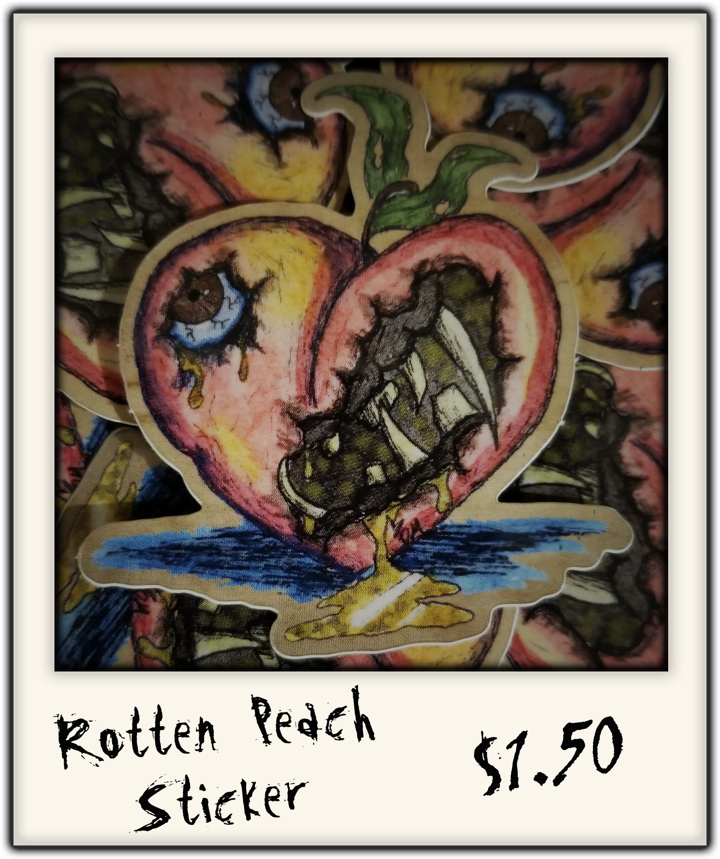 Rotten Peach Sticker